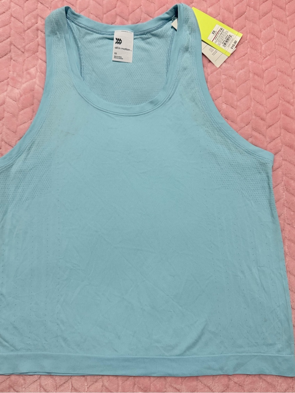 all in motion Light Blue Racerback Athletic Tank